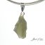 Moldavite sterling silver pendant - 1.08 grams