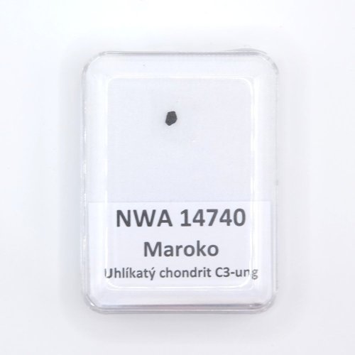 Uhlíkatý chondrit - NWA 14740 - 0,012 gramů