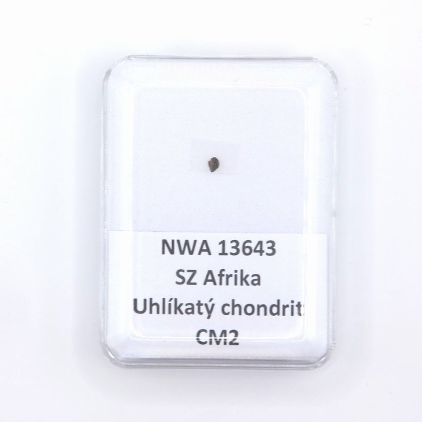 Uhlíkatý chondrit - NWA 13643 - 0,009 gramů
