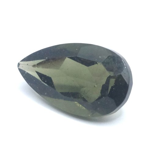Moldavite cut - pear shape - 2.635 ct
