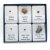 Collectible set of meteorites - 6 specimens from Africa and Russia