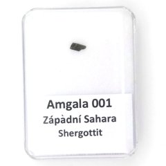 Meteorit z Marsu - Amgala 001 - 0,036 gramů