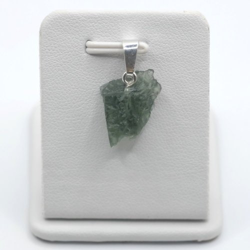 Moldavites - silver pendants - 5 pieces - 7.09 grams