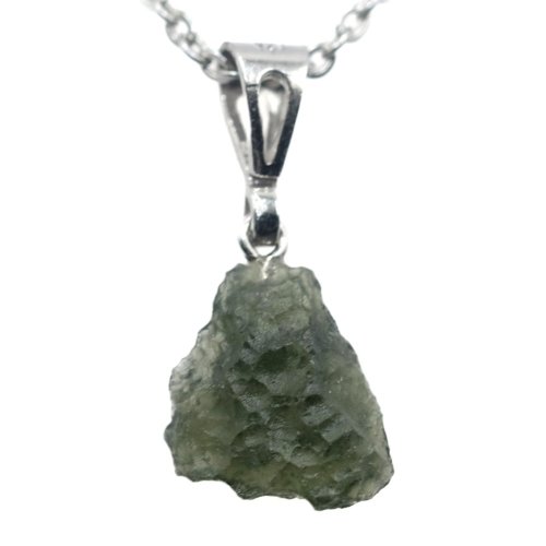 Pendant with Natural Moldavite 1.43 g – A Jewel with a Cosmic Soul