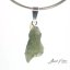 Moldavite sterling silver pendant - 1.15 grams