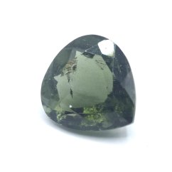 Moldavite cut - pear shape - 2.957 ct
