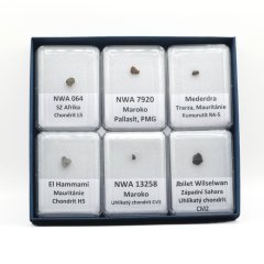 Collectible set of meteorites - 6 specimens from Africa