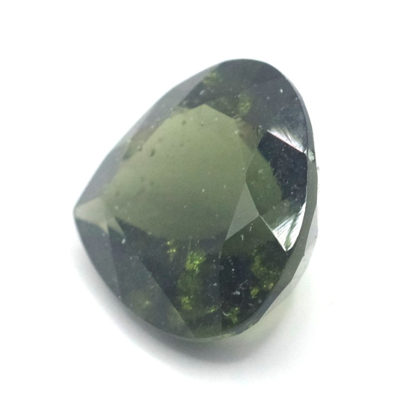 Vltavín broušený - kapka - 3,848 ct