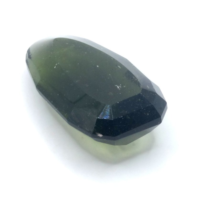Moldavite cut - fantasy cut - 13.49 ct