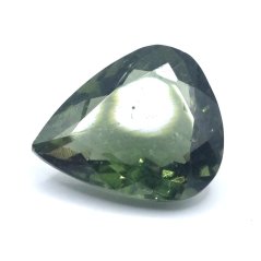 Moldavite cut - pear shape - 3.837 ct