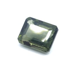 Moldavite cut - octagon - 3.024 ct