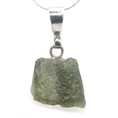 Stříbrný přívěšek s vltavínem 1,39 g - šperk s duší vesmíru