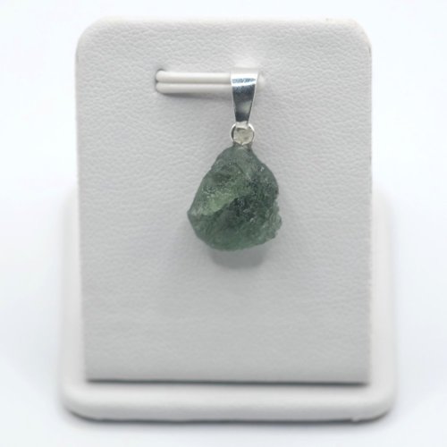 Moldavites - silver pendants - 5 pieces - 7.09 grams