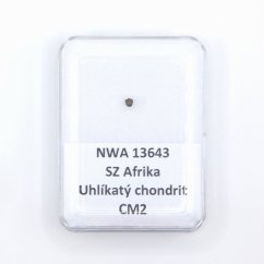 Uhlíkatý chondrit - NWA 13643 - 0,012 gramů