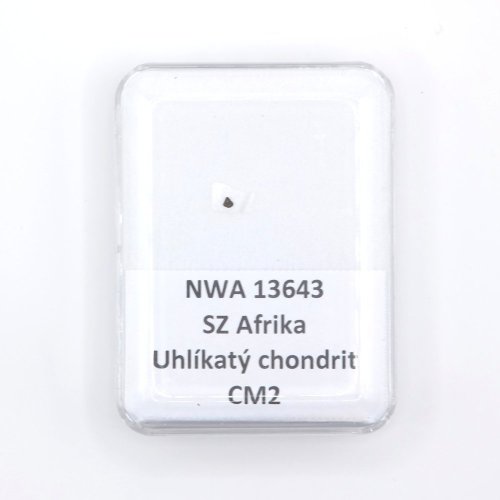 Uhlíkatý chondrit - NWA 13643 - 0,002 gramů
