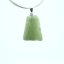Moldavite pendant rhodium-plated silver 5.33 grams