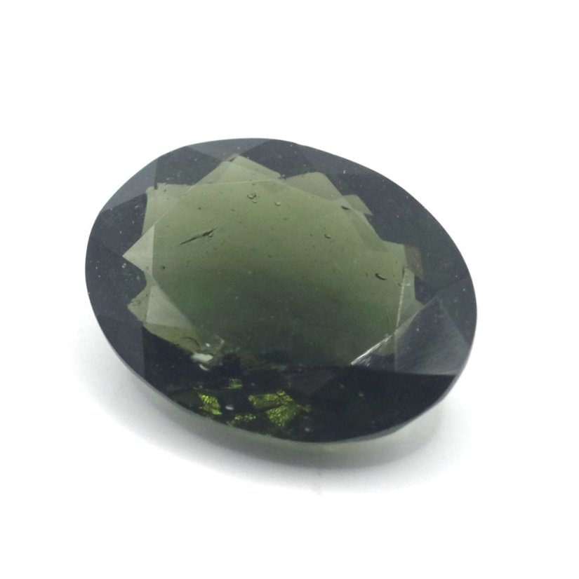 Vltavín broušený - oval briliant - 9,125 ct