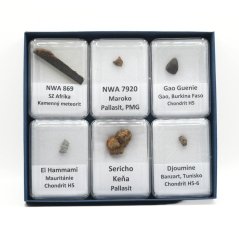 Collectible set of meteorites - 6 specimens from Africa