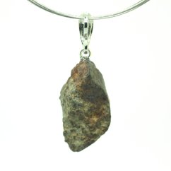 Stone meteorite - pendant silver 3.99 grams