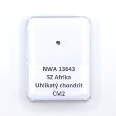 Uhlíkatý chondrit - NWA 13643 - 0,007 gramů