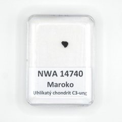 Uhlíkatý chondrit - NWA 14740 - 0,029 gramů-