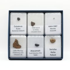 Collectible set of meteorites - 6 pieces