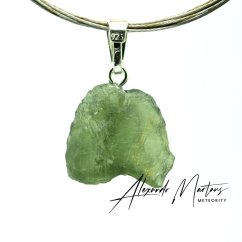 Moldavite sterling silver pendant 1.90 grams