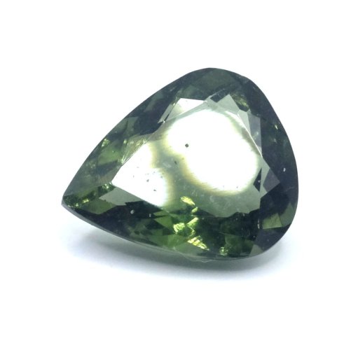 Vltavín broušený - kapka - 3,837 ct