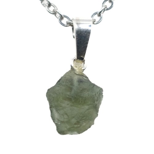Pendant with Natural Moldavite 0.77g – A Jewel with a Cosmic Soul