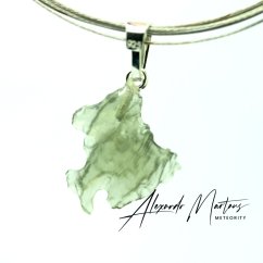 Moldavite sterling silver pendant - 0,92 grams