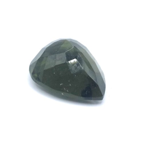 Moldavite cut - pear shape - 3.699 ct