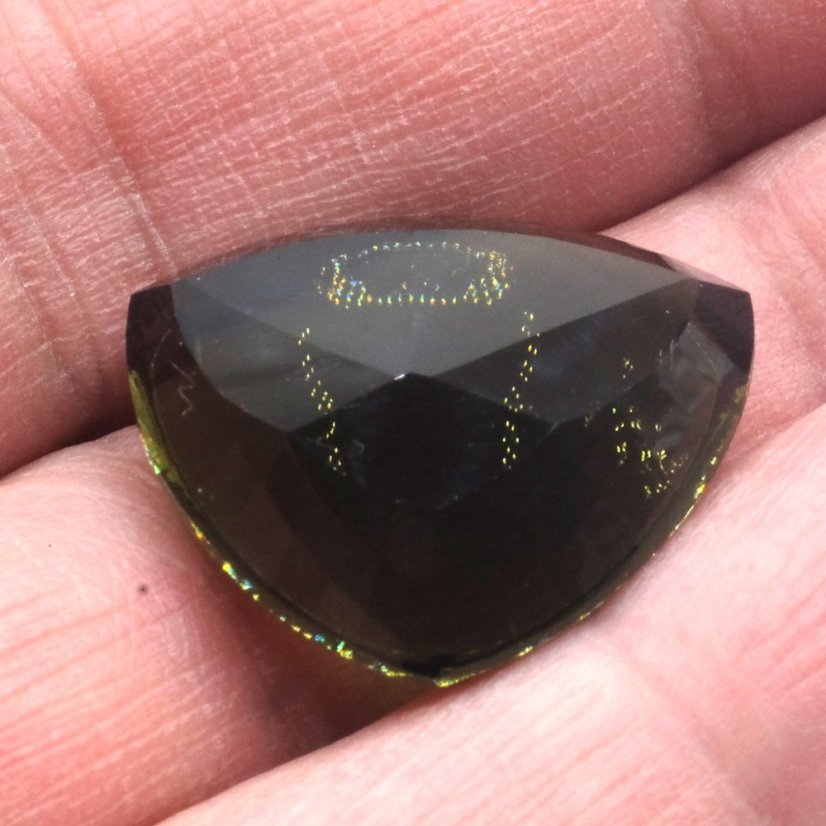 Vltavín broušený - fantazijní - 18,63 ct