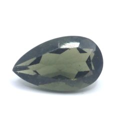 Moldavite cut - pear shape - 2.635 ct