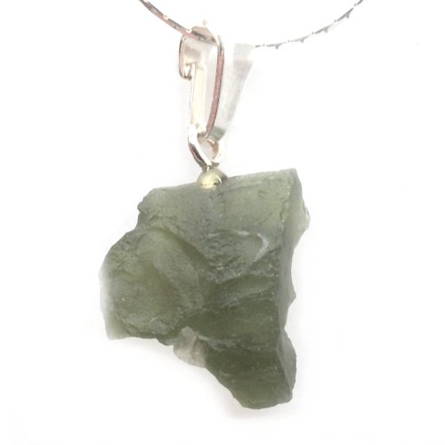 Stříbrný přívěšek s vltavínem 1,44 g - šperk s duší vesmíru