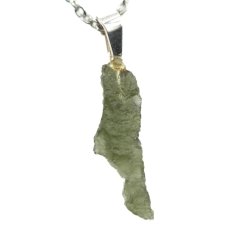 Pendant with Natural Moldavite 0.94 g – A Jewel with a Cosmic Soul