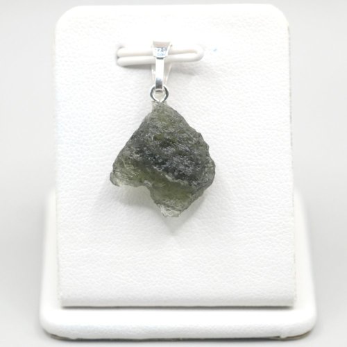 Stříbrný přívěšek s vltavínem 1,87 g - šperk s duší vesmíru