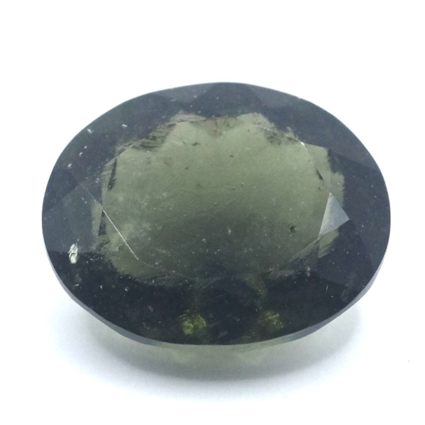 Vltavín broušený - oval briliant - 5,16 ct