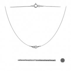 Sterling silver necklace Cardano 41 cm