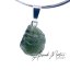 Moldavite sterling silver pendant - 1.68 grams