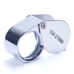 Magnifier with 10x magnification folding