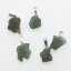 Moldavites - silver pendants - 5 pieces - 7.09 grams