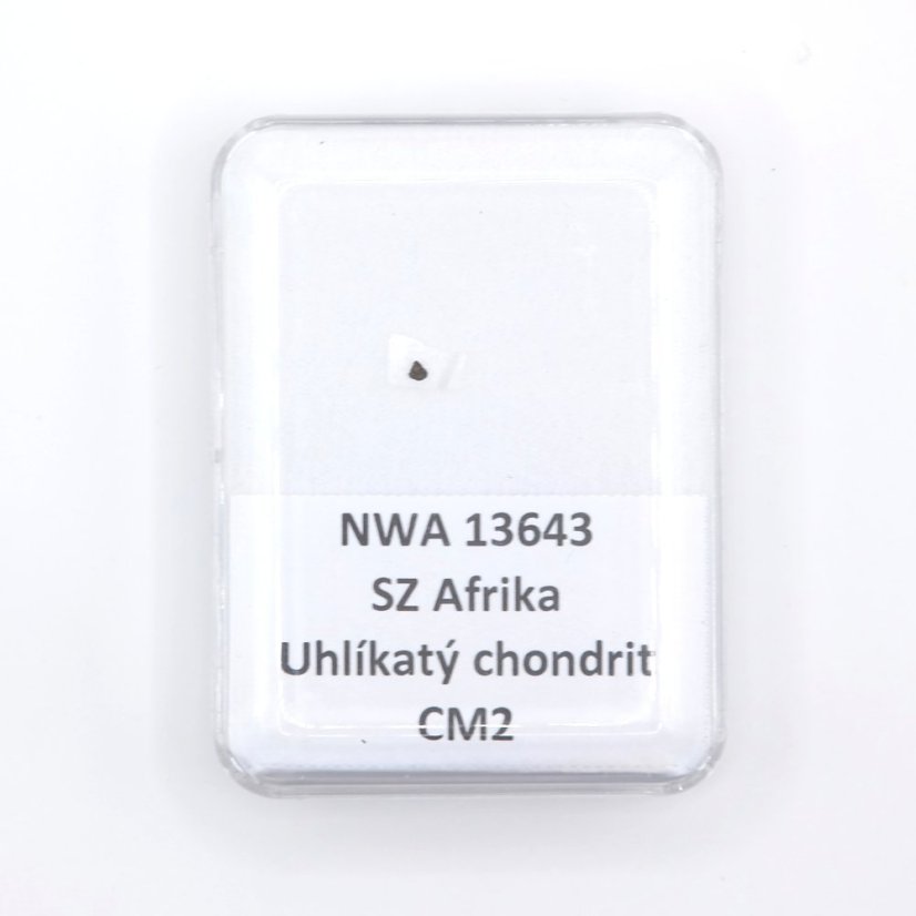 Uhlíkatý chondrit - NWA 13643 - 0,002 gramů