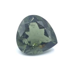 Moldavite cut - pear shape - 2.957 ct