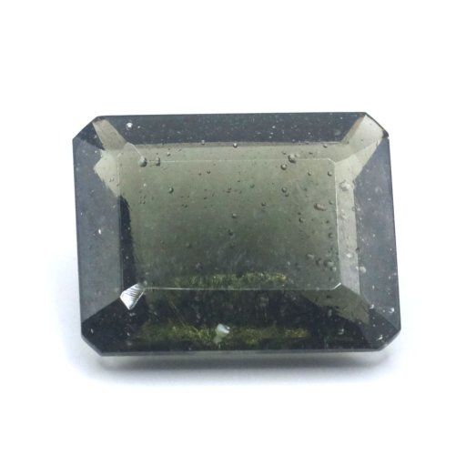 Moldavite cut - octagon - 5.479 ct