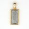 Iron meteorite - pendant - gold plated
