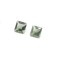 Moldavite cut - square - 4x4 mm - 0.54 ct - pair