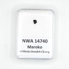 Uhlíkatý chondrit - NWA 14740 - 0,033 gramů