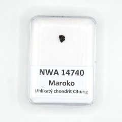 Uhlíkatý chondrit - NWA 14740 - 0,033 gramů