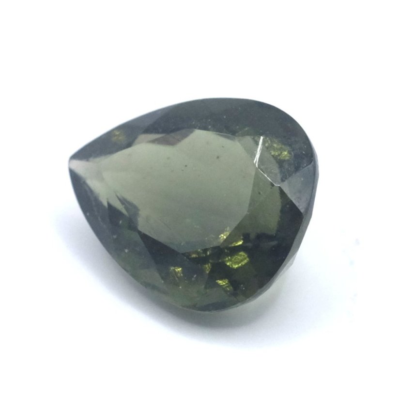 Vltavín broušený - kapka - 3,699 ct