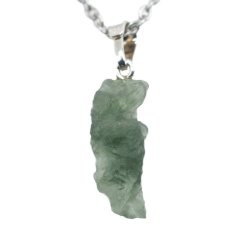 Stříbrný přívěšek s vltavínem 1,30 g - šperk s duší vesmíru